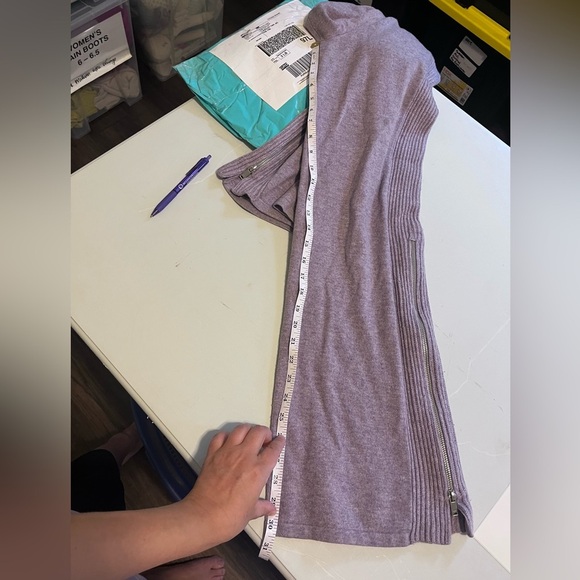 NAADAM Fisherman Pants XS Purple Wool Cashmere Blend - Picture 7 of 14